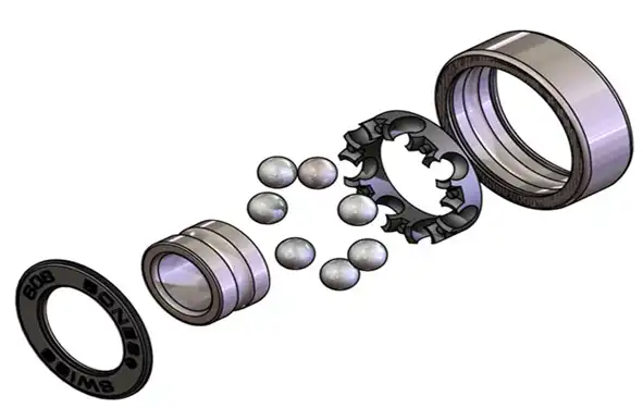 Budowa łożyska kulkowego